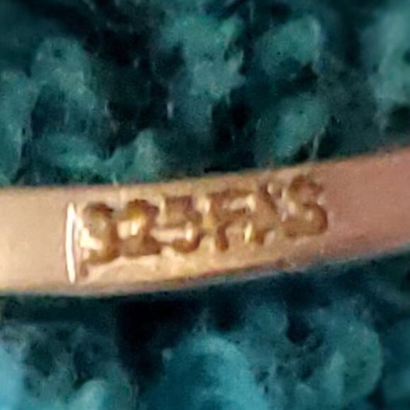 Size 7 BEAUTIFUL HUGE ZIRCON 925 FAS RING - Picture 10 of 11